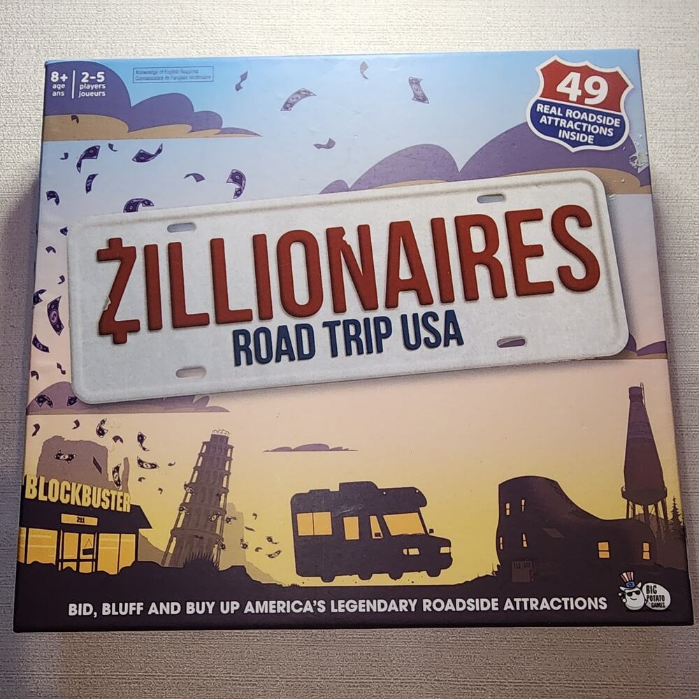 Zillionaires road trip USA game